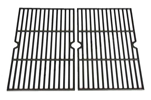 Hongso PCB152 Universal Gas Grill Grate Cast Iron Cooking Grid Replacement, Sold As a Set of 2