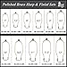 Royal Designs, Inc. HA-1001-12BR-2 Heavy Duty Harp for Lamp Shade Holder, 12 inch, Polished Brass Base, 2-Pack