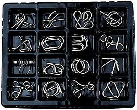 Metal Wire Puzzle Set Of 24, Brain Teaser IQ Test, Hong Kong