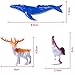 Trooer 60 Pack Ocean Sea & Jungle Animals Figurines, Mini Plastic Animal Toys Creatures Set, Kids Educational Shower Bath Animal Toys Cupcake Toppers Party Favors with Turtle Octopus Shark Dinosaur