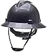 Safety Hard Hat Full Brim 6 Point Ratcheting System, Meets ANSI Z89.1, Personal Protective Equipment Carbon Fiber Design [Black]