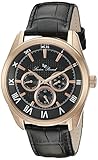 Lucien Piccard Men's LP-10153-RG-01 Odessy Analog Display Quartz Black Watch