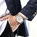 NIBOSI Men's Watches Luxury Fashion Casual Dress Chronograph Waterproof Military Quartz Wristwatches for Men Stainless Steel Band