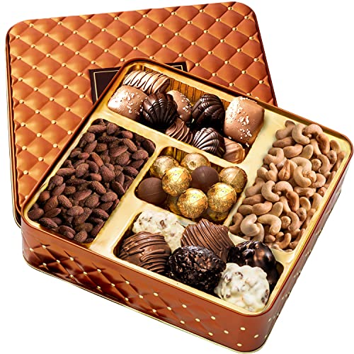 Chocolate and Nut Gift Basket for Father's Day, Men, Women, Birthday