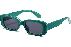 kimorn Rectangle Sunglasses for Women Men Trendy Retro Fashion Sun Glasses 90’s Vintage UV 400 Protection Square Frame K1200