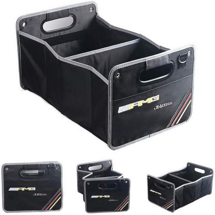YIKAKA Auto Trunk Organizer Collapsible Cargo Storage Container Black for CLA, CLS Class All car Models