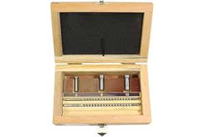 Rebrisbol Keyway Broach Sets 6Pcs HSS Metric Industrial Tools for Lathe, Keyway Size A - 2mm, A - 3mm and Collared Bushings 6A, 8A, 10A