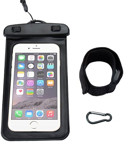 COVOD Waterproof Phone Case for iPhone 6S Plus 7 7S Plus, Iphone 6s waterproof case,CellPhone Dry Bag Pouch for Samsung S8 S7 S6 (Black)