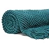 Chanasya-Textured-Knitted-Super-Soft-Throw-Blanket-with-Tassels-Warm-Cozy-Lightweight-Fluffy-Woven-Blanket-for-Bed-Sofa-Chair-Couch-Cover-Living-Bed-Room-Acrylic-Throw-Blanket-50x65-Inches-Teal Chanasya Textured Knitted Super Soft Throw Blanket with Tassels Warm Cozy Lightweight Fluffy Woven Blanket for Bed Sofa…