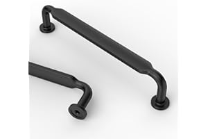 Asidrama 10 Pack 5 Inch(128mm) Matte Black Kitchen Cabinet Handles, Cabinet Pulls Kitchen Cabinet Hardware for Cupboard Drawer Pulls