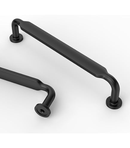 Dazzleeta 10-Pack Black Cabinet Pulls - 3 Inch Vintage Drawer Handles, Zinc Alloy, Matte Finish - View #2