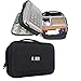 BUBM Double Layers Travel Gadget Organizer, Electronics Accessories Bag, Black
