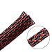 25ft - 3/8 inch PET Expandable Braided Sleeving – BlackRed – Alex Tech Braided Cable Sleeve