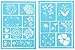 Martha Stewart Crafts Adhesive Stencils (5.75 by 7.75-Inch), 32269 19 Blossoms Designs