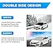 HRDJ Car Windshield Snow Cover, Auto Snow Windshield Cover Ice Removal Wiper Visor Protector Winter Summer Auto Sun Shade with 3-Layer Protection&Double Side Design for Cars Trucks Vans and SUV