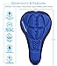 Aduro Sport Bike Seat Cushion Cover Pad with Memory Foam for Bicycle Narrow Seat Saddle, No Installation Needed, Bounce Free - Enjoy Longer Rides, Water Resistant (Blue)