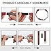 For Fitbit Alta Bands, Genuine Leather Replacement Bands for Fitbit Alta and Fitbit Alta HR #B Red