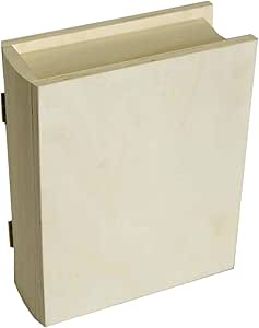 Artemio - Caja con Forma de Libro (17 x 21 x 7 cm, Madera ...