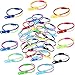 Jetec 60 Pieces Zipper Bracelet Friendship Fidget Bracelet Party Sensory Bracelet Toys Favors for School Students Kids Birthday, Mixed Colors