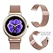 LG Watch Style Replacement Band,Oitom premium Woven Milanse loop stainless steel watch band strap for LG WATCH STYLE Smart Fitness Watch(Rose Gold)