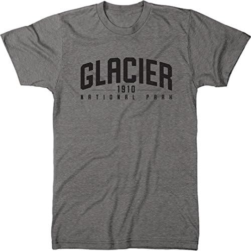 Glacier National Park Men's Modern Fit Tri-Blend T-Shirt (Premium Heather, X-Large)