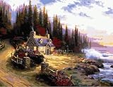 Diy oil painting, paint by number kit- The dream sea 16*20 inch.