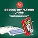 Kicko 12-Decks Playing Cards - Blue and Red, Red Printed Box Individual Packing For Party Favors, Christmas Gifts, Boys, Girls and Adults Texas, Blackjack and More