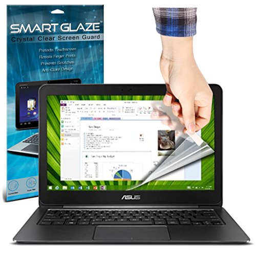 ONX3Â® SmartGlaze ( Pack Of 3 ) ASUS Zenbook UX305 13.3" Laptop Case Custom Made Crystal Clear Premium LCD Screen Protectors Packs With Polishing Cloth & Application Card