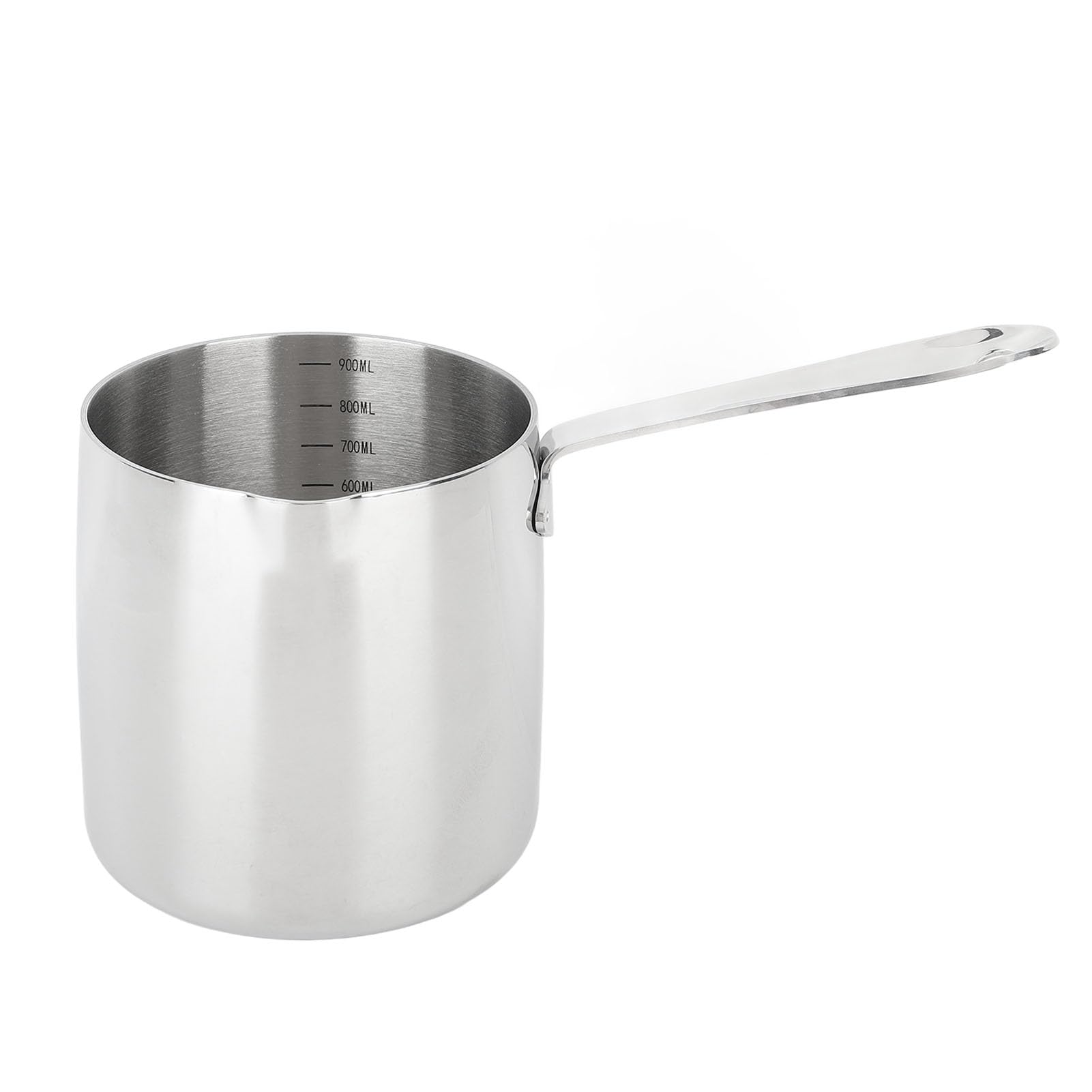 Stainless Steel Milk Butter Warmer Pot, 900ml Chocolate Melting Turkish Coffee Pot