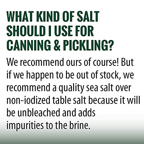 Caravel Gourmet Pickling & Canning Sea Salt Fine Grain Salt for Home