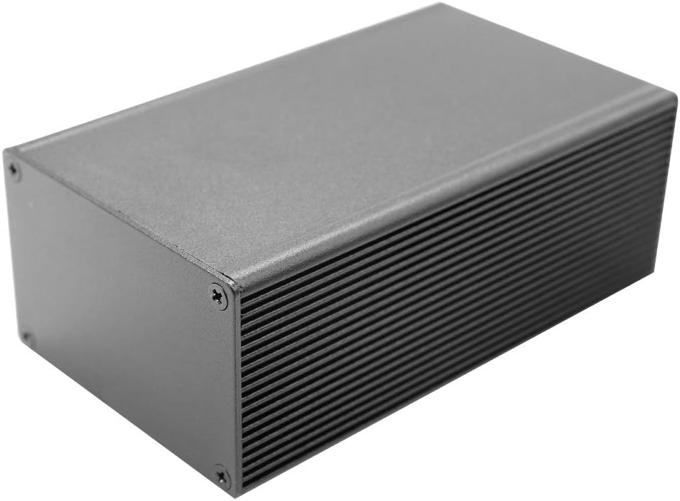 Aluminum Project Box YILEGOU Electronic Enclosure Case Black for PCB Board DIY,113x66x43mm