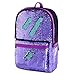 Flip Sequin Backpack for Girls Kids Kindergarten Elementary Middle School Bookbag Travel Bag Cute Glitter Sparkly Book Bags Back Pack Traveling Daypack (Purple)