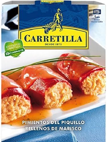CARRETILLA Piquillo Peppers Stuffed with Seafood, 280g, 4 Piece