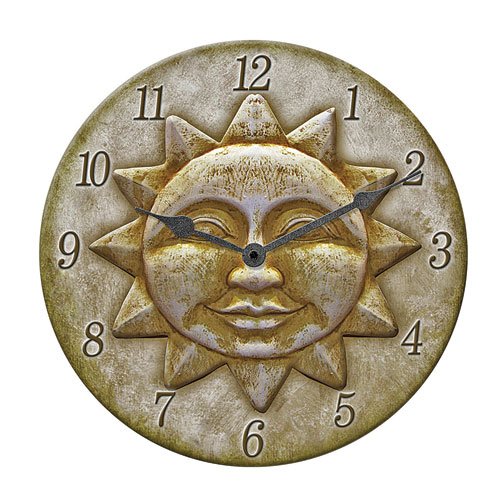 SUN CLOCK 12" by SPRINGFIELD MfrPartNo 91899