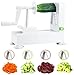 Spiralizer Vegetable Slicer by BloominGoods, with Innovative 4-In-1 Twisting Blade | Zucchini Veggie Spiral Cutter, Noodle & Pasta Maker