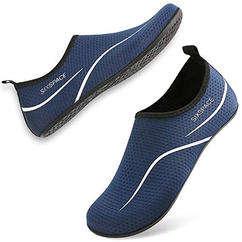 Sixspace Herren Damen Badeschuhe Wasserschuhe Aquaschuhe Strandschuhe Schnell Trocknend Slip on Breathable Schwimmschuhe… – Bild 3