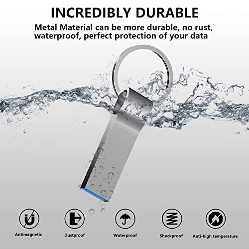 64GB USB Flash Drive|High Speed USB 3.0 Flash Drive, Waterproof Large Data Storage USB Memory Stick | Portable Jump Drive Pen Drive Come with Keychain,Thumb Drive