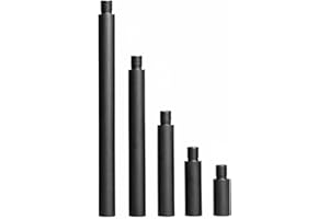 40MAX 14mm CCW to 14mm CCW,5 Pieces Airsoft-Black M14x1 Left Threaded Extension Accessories for AEG GBBR