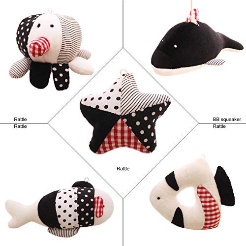 SHILOH Baby Infant Crib Stroller DIY Mobile Hanging Dolls Set 5 PCS (Sea Animals)