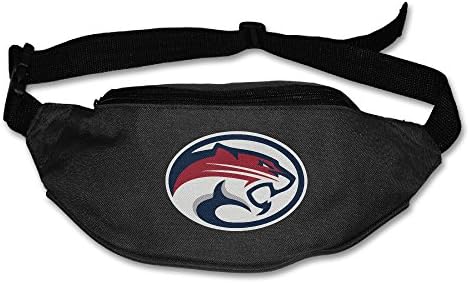 Casual Houston Cougars University Sport Logo Waist Bag Outdoors Packs Unisex Black