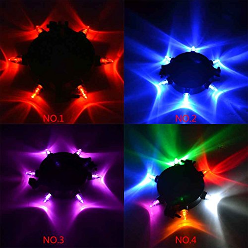Egal Mountain Bike Light Bicycle Lights Cycling Wheel Lamp Waterproof Bicycle Hub Front Rear Wheel LED Warning Light blue light