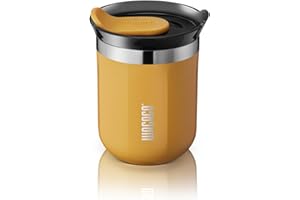 WACACO Octaroma Classico Vacuum Insulated Coffee Mug, Double-Wall Stainless Steel Travel Tumbler with Drinking Lid, 6 fl oz (