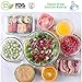 TINANA 14PCS- Silicone Stretch Lids12 Pack, with Oil Funnel and Silicone Spatulas, Fit Various Size and Shape of Containers, Reusable, Durable and Expandable Food Covers, Keeping Food Fresh, Dishwashe