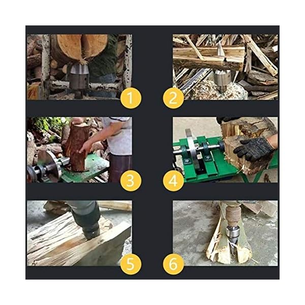 Holzspaltung Schnecke. 32/22mm Bohrer Hacken Holz Spaltung Bohrer Bits Werkzeug Haushalt Klappern Breaking Maschine Holz… – Bild 8