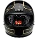 Biltwell Gringo Le Tracker Helmet (Gloss Black/Gold, Large)