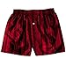 Royal Silk Fire Red Stripes Silk Boxers