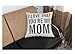 Decorative Cotton Linen Square Unique I Love That You're My MOM Pattern Throw Pillow Case Cushion Cover 18 x 18 Inches, for Mom,Mom Gifts,Mom Birthday Gifts