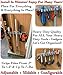 Mop and Broom Holder Wall Mount with 2 Aluminum Racks + 4 Grippers + 12 Utility Hooks for Laundry Room, Kitchen & Storage Organizer. Tools Hanger, Cleaning Gears Hook Rack & Garden Tool Organization.