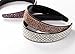 3 Pack Jeweled Rhinestone Headbands for Women and Girls, Hair Accessories (Silver, Rose Gold, Pink)