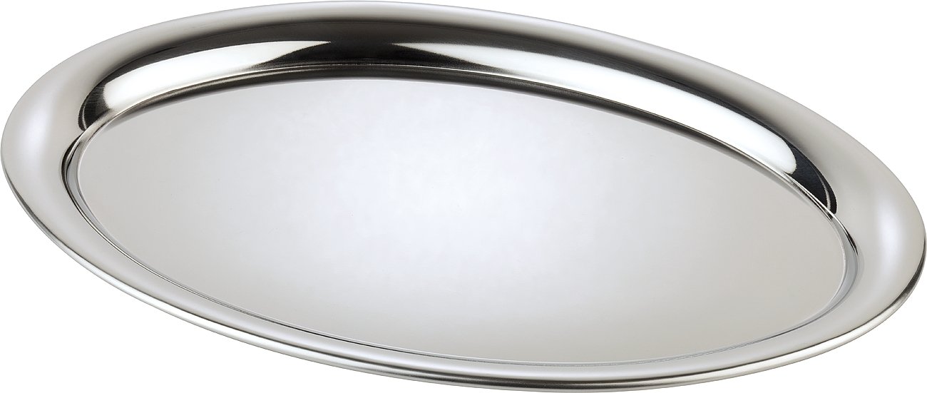 Tray KAFFEEHAUS oval, ca. 29 x 22 cm 18/8 stainless steel,